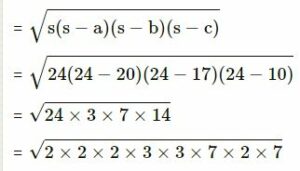 Exercise - 20 A Mensuration for ICSE Class-7th Concise Selina mathematics img 22