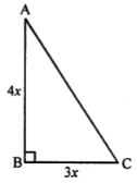 The legs of a right-angled triangle are in the ratio 4 : 3 and its area is 4056 cm2. Find the length of its legs.