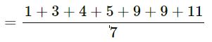 Exercise - 34 B Mean and Median for ICSE Class-6th Concise Selina Mathematics Ans-2.1