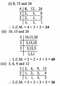 HCF and LCM ICSE Class-6th Concise Maths Selina Solutions Ch-8 - ICSEHELP