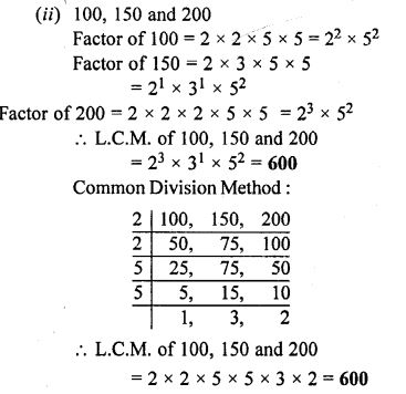 HCF and LCM ICSE Class-6th Concise Maths Selina Solutions Ch-8 - ICSEHELP