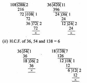 Exercise - 8 D HCF LCM for ICSE Class-6th Concise Maths Ans-1
