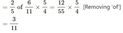 Fractions ICSE Class-7th Concise Selina Maths Solutions Exe 3c 5.5