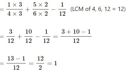 Fractions ICSE Class-7th Concise Selina Maths Solutions exe 3c ans 1.5