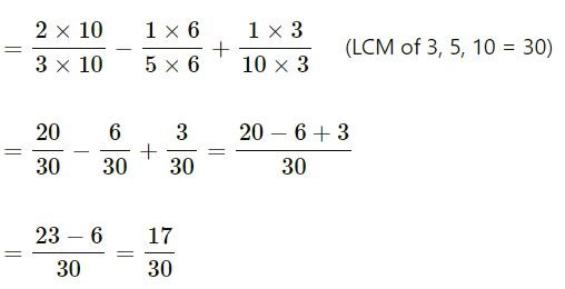 Fractions ICSE Class-7th Concise Selina Maths Solutions exe 3c ans 1.7