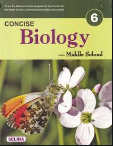 ICSE Class-6 Biology Concise Solutions Selina Publishers