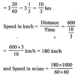 Idea of Speed Distance and Time Exe-17 A Ans-4