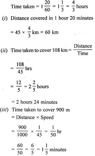 Idea of Speed Distance and Time Exe-17 A Ans-6