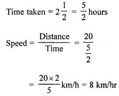 Idea of Speed Distance and Time Exe-17 A Ans-7