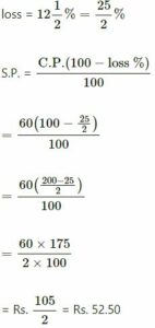 Profit Loss and Discount ICSE Class-7th Concise Selina Maths Solutions Chapter-9 img 1