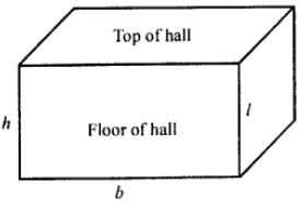The floor of a rectangular hall has a perimeter 250 m. If the cost of painting the four walls at the rate of ₹ 10 per m2 is ₹ 15,000, find the height of the hall.