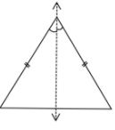 Draw a triangle with only one line of symmetry.