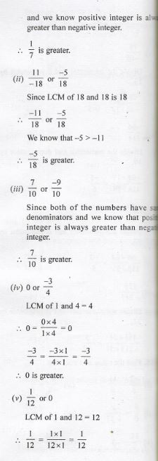 Rational Numbers Rs Aggarwal Icse Class 7th Goyal Brothers Icsehelp