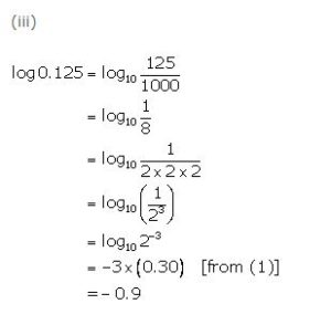 Ans 1 Exercise 8 C Logarithms ICSE Class-9th Concise Selina Maths Solutions