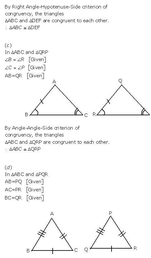 Triangles Concise Class-9th ICSE Maths Selina Publications - ICSEHELP