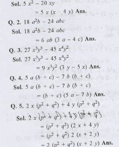 Factorisation Rs Aggarwal Class 9th Icse Maths Goyal Brothers Icsehelp