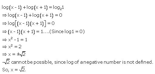 Ans 11 Exercise 8 A Logarithms ICSE Class-9th Concise Selina Maths Solutions