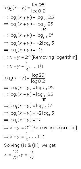 Ans 11 Exercise 8 D Logarithms ICSE Class-9th Concise Selina Maths Solutions