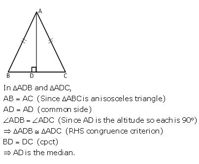 Ans 12 Exercise - 9 A Triangles (Congruency in Triangles) ICSE Class-9th Concise Selina Maths Solutions