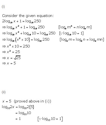 Ans 13 Exercise 8 B Logarithms ICSE Class-9th Concise Selina Maths Solutions