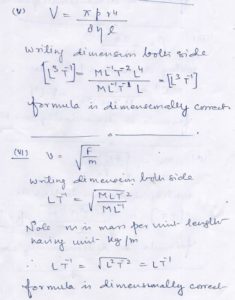 Ans 14 Dimensional Analysis Nootan Solutions ISC Physics Class-11
