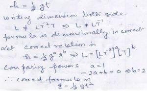 Ans 15 Dimensional Analysis Nootan Solutions ISC Physics Class-11