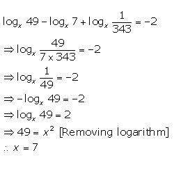 Logarithms Concise Class-9th ICSE Maths Selina Publications - ICSEHELP