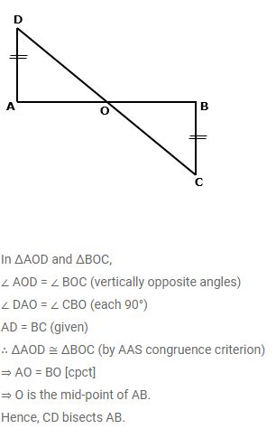 Ans 16 Exercise - 9 B Triangles (Congruency in Triangles) ICSE Class-9th Concise Selina Maths Solutions