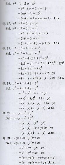 Factorisation Rs Aggarwal Class 9th Icse Maths Goyal Brothers Icsehelp