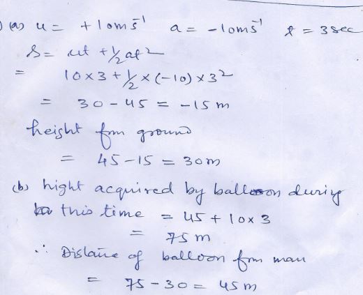 Motion Straight Line Nootan Solutions ISC Physics Class-11 Nageen ...