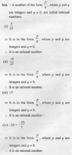 Rational Numbers Rs Aggarwal Icse Class 7th Goyal Brothers Icsehelp