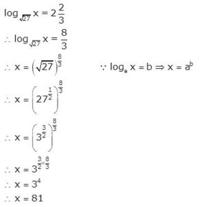 Ans 21 Exercise 8 D Logarithms ICSE Class-9th Concise Selina Maths Solutions