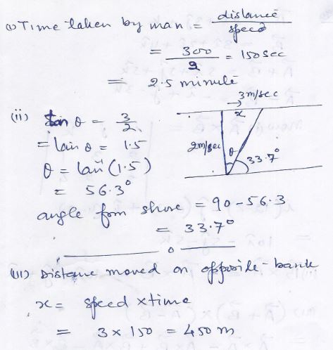 Ans 22 Motion in a Plane Nootan Solutions ISC Physics Class-11 Nageen Prakashan