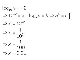 Ans 3 Exercise 8 A Logarithms ICSE Class-9th Concise Selina Maths Solutions