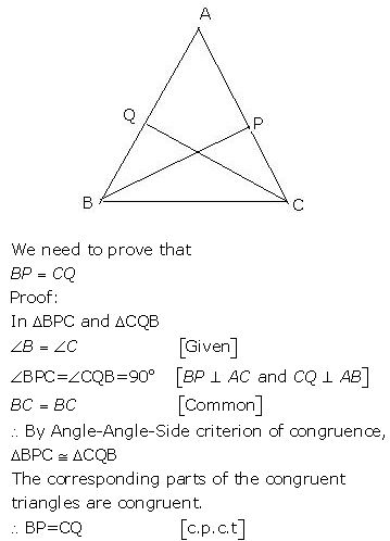 Triangles Concise Class-9th ICSE Maths Selina Publications - ICSEHELP