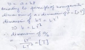 Ans 5 LDimensional Analysis Nootan Solutions ISC Physics Class-11