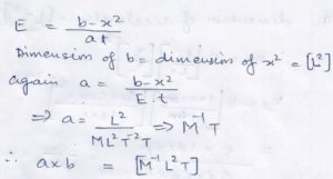 Ans 6 Dimensional Analysis Nootan Solutions ISC Physics Class-11