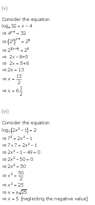 Ans 6 Exercise 8 A Logarithms ICSE Class-9th Concise Selina Maths Solutions