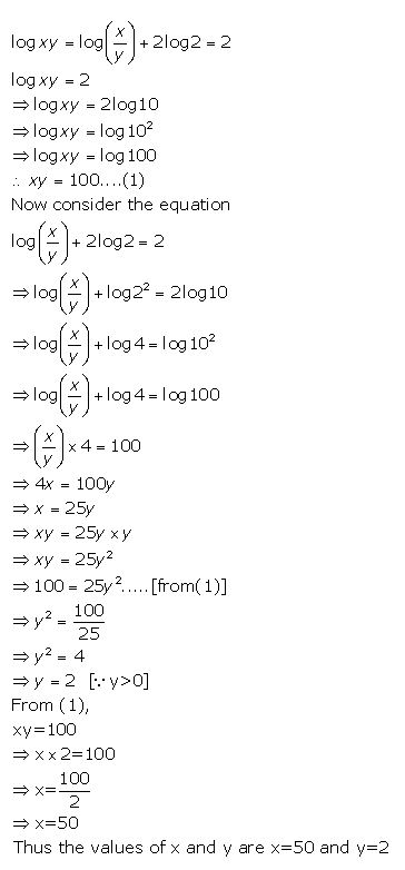 Ans 8 Exercise 8 D Logarithms ICSE Class-9th Concise Selina Maths Solutions