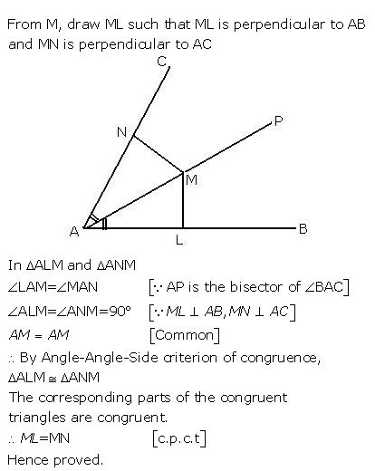 Ans 8 Exercise - 9 A Triangles (Congruency in Triangles) ICSE Class-9th Concise Selina Maths Solutions