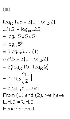 Ans 9 Exercise 8 C Logarithms ICSE Class-9th Concise Selina Maths Solutions