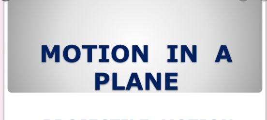 Motion in a Plane Nootan Solutions ISC Physics Class-11 Nageen Prakashan