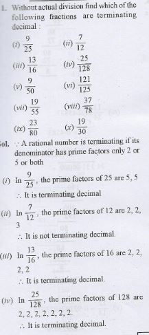 Rational And Irrational numbers RS Aggarwal Goyal Class 9 Exe-1-A Questions 1 (2)