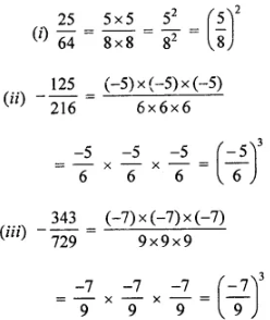 Question-7. Express each of the following rational numbers in the exponential form: