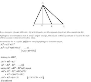 Pythagoras Theorem Class-9th Concise Selina ICSE Maths Solutions - ICSEHELP