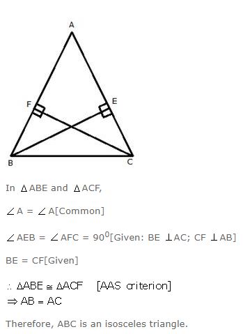 Ans 14 Exercise - 10 B Isosceles Triangles ICSE Class-9th Concise Selina Maths Solutions