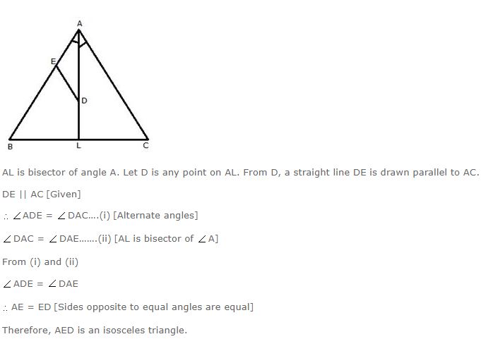 Ans 15 Exercise - 10 B Isosceles Triangles ICSE Class-9th Concise Selina Maths Solutions