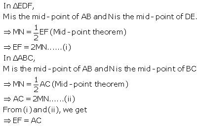 Ans 17 Exercise - 12 A Mid Point And Its Converse ( Including Intercept Theorem ) Concise Class-9th Selina ICSE Maths