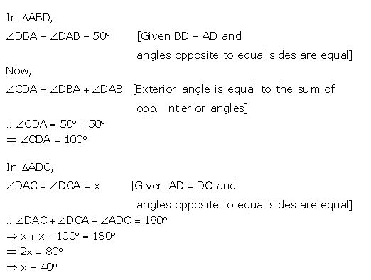 Ans 4 Exercise - 10 A Isosceles Triangles ICSE Class-9th Concise Selina Maths Solutions