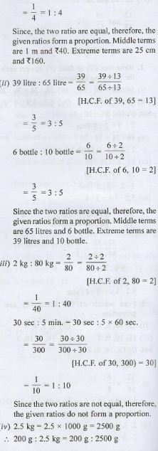 Ratio and Proportion Class-6 ML Aggarwal ICSE Maths APC Solutions ...